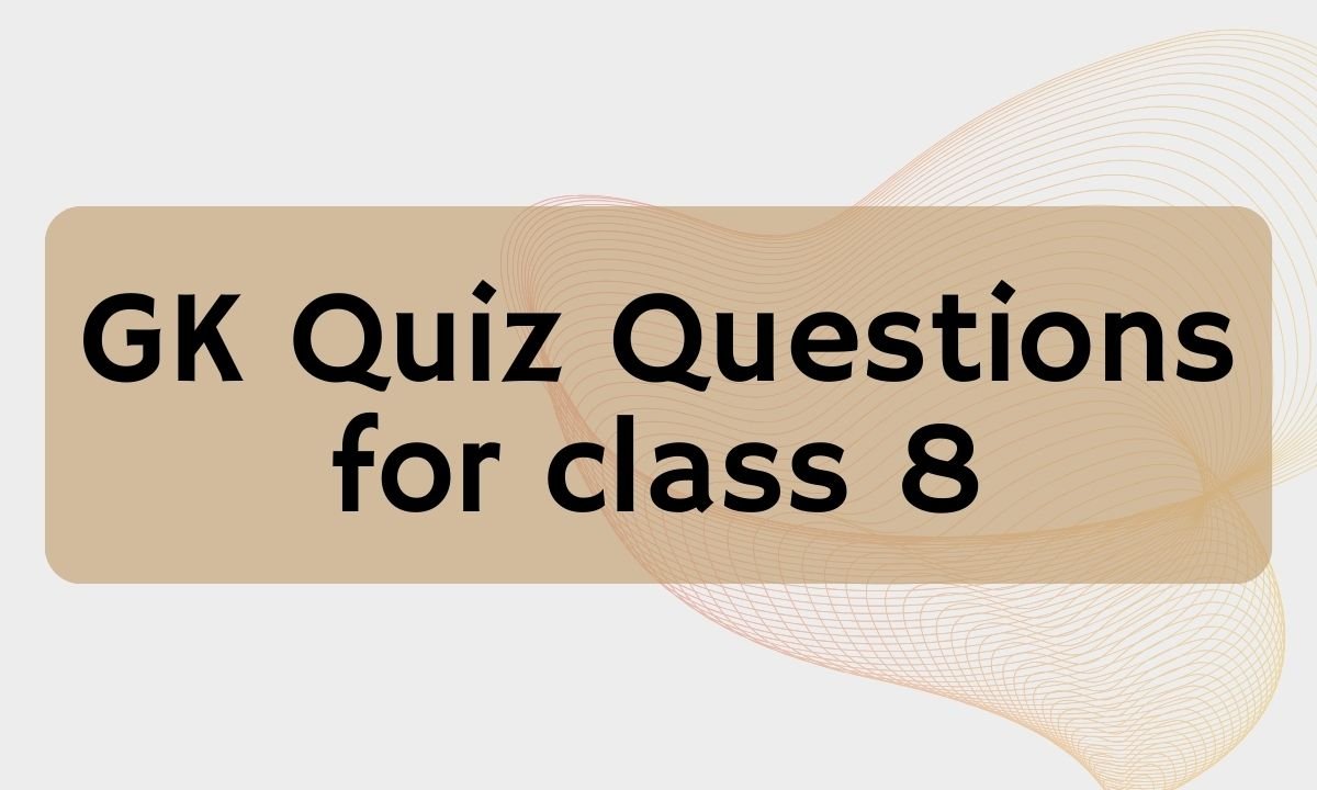 Science Quiz For Class 8 With Answers